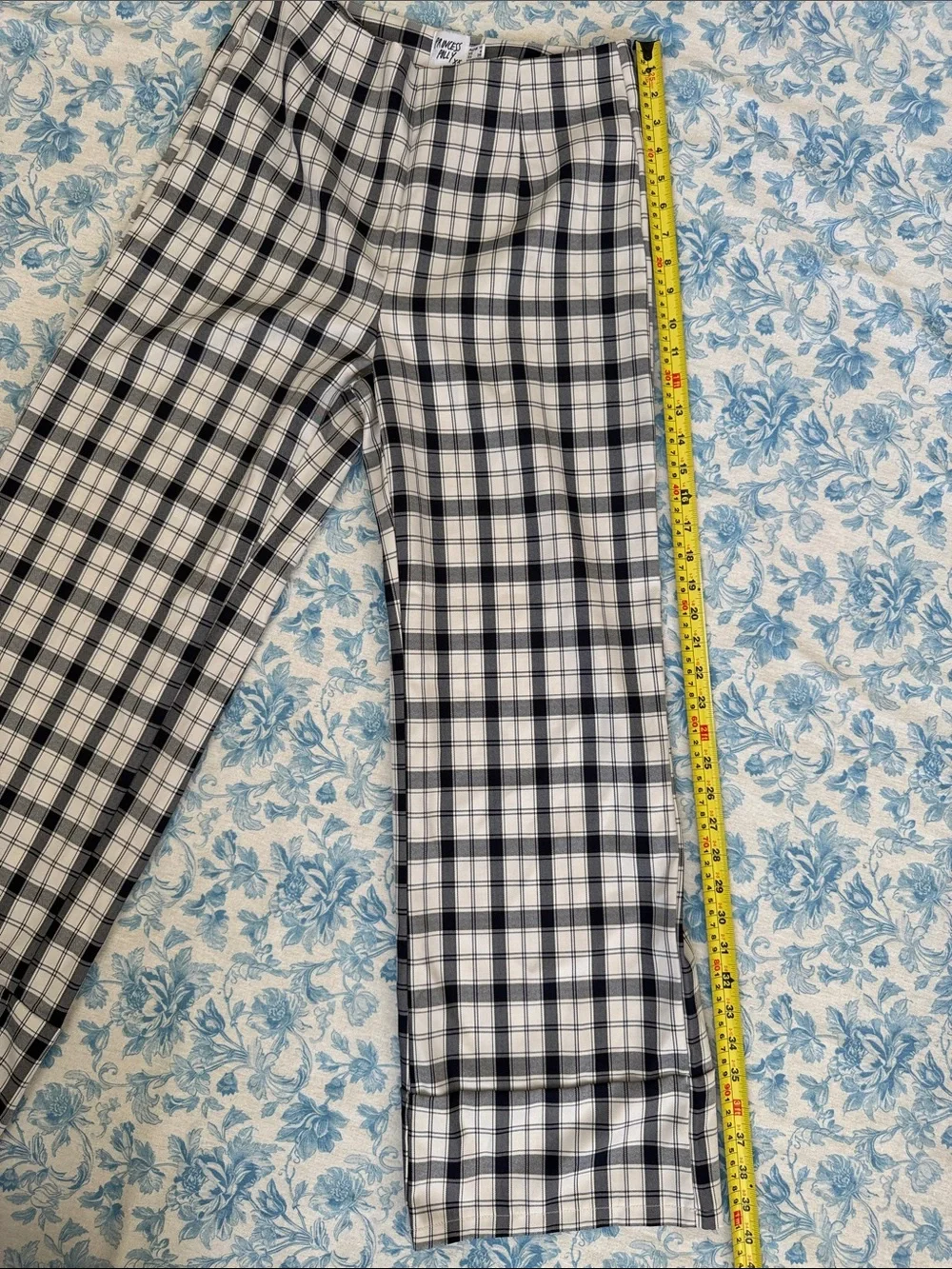 Princess Polly Plaid Checkered Pants Side Zipper Size 6